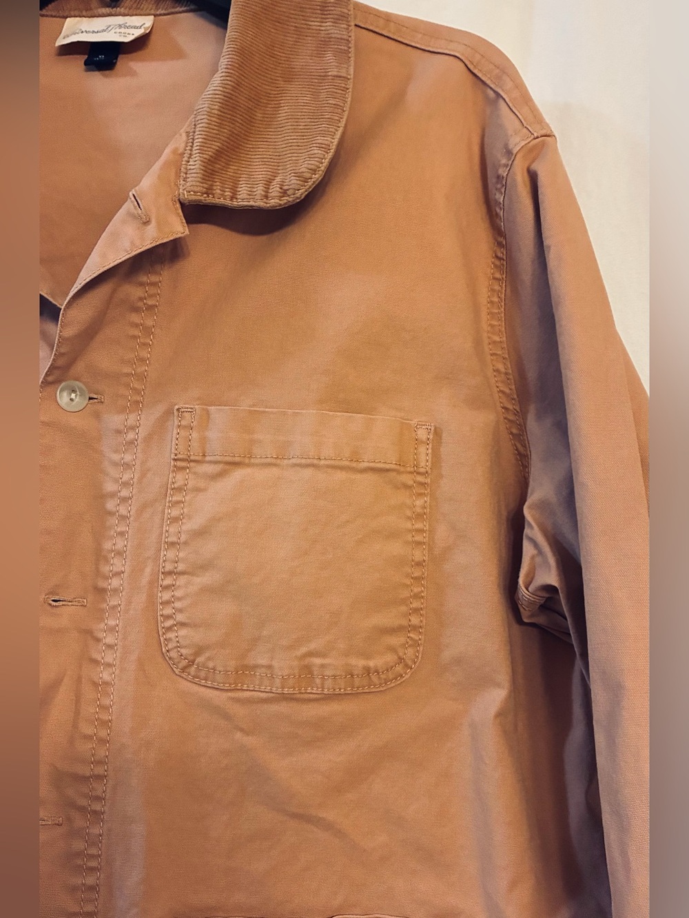 Barn Jacket 98% Cotton w/Corduroy Color. Universal Threads XL. NWOT. Camel-Tan - Picture 6 of 13